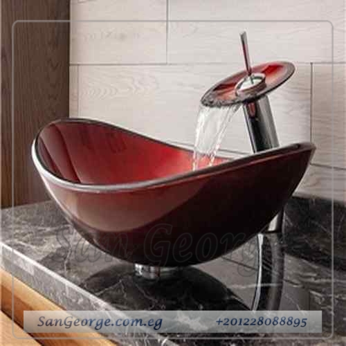 Glass Bathroom Sink E-7012 by San George Design