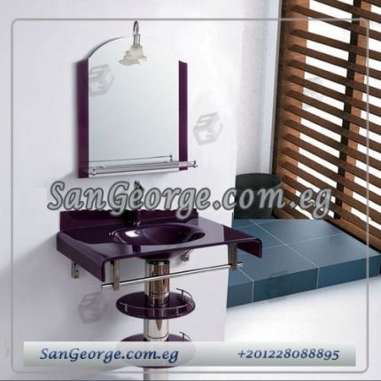 Glass Vanity Set 2209 Dark Purple 70 cm by San George Design