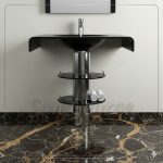 حوض حمام زجاج 2 1 80 سم معلقه  من San George Design