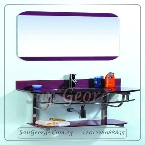 حوض حمام زجاج 5 موف 60 سم معلقه من San George Design