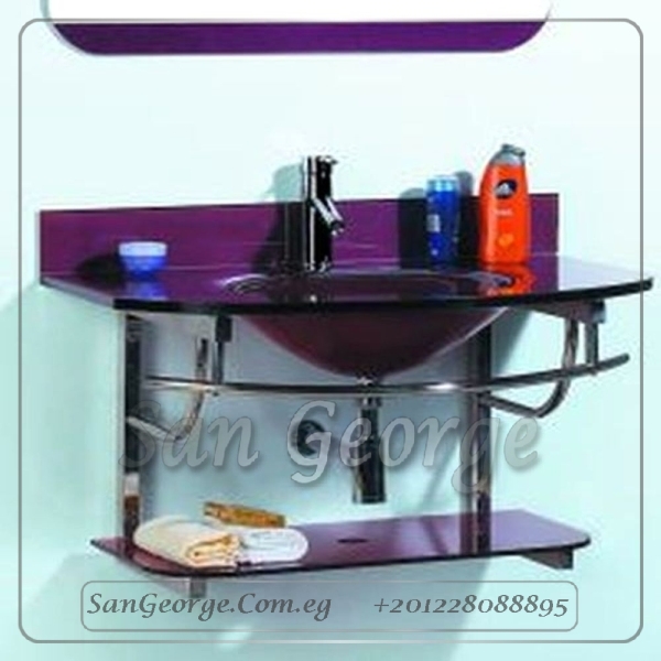 حوض حمام زجاج 5 موف 60 سم معلقه من San George Design