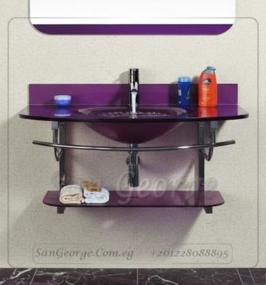 حوض حمام زجاج 5 موف 60 سم معلقه  من San George Design