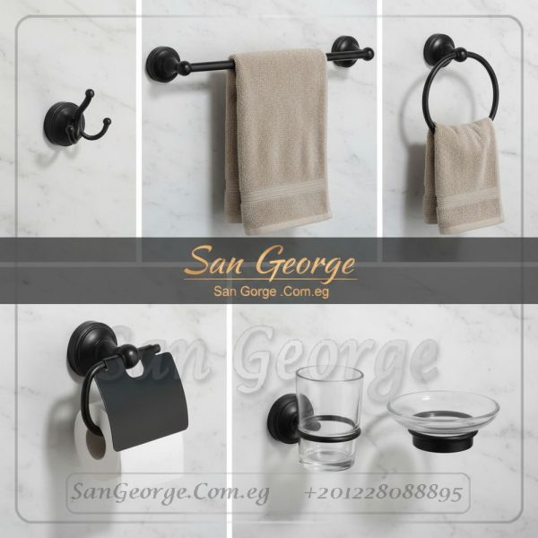 طقم صبانات ستانلس ستيل اكسسوار حمام فواطه صبانه وراقه 05B