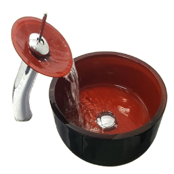 حوض حمام حديث B-50-RED من San George Design