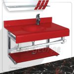 Glass Basin Set 9060 Red 60 cm by San George Design