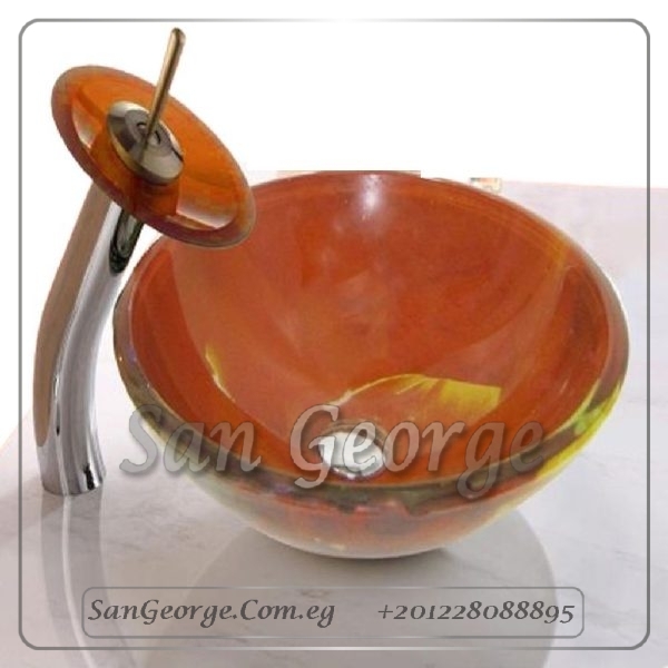 حوض زجاج الحمام B-1014 من San George Design