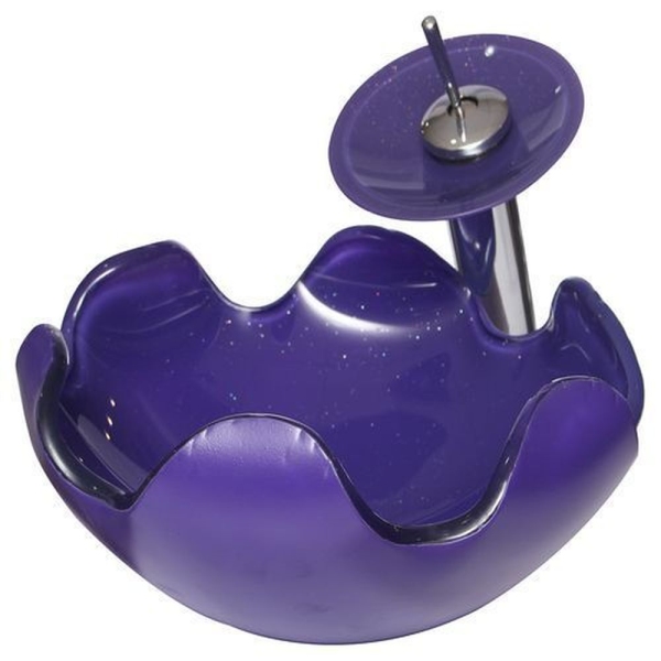 حوض حمام زجاج B-1020-Blue من San George Design