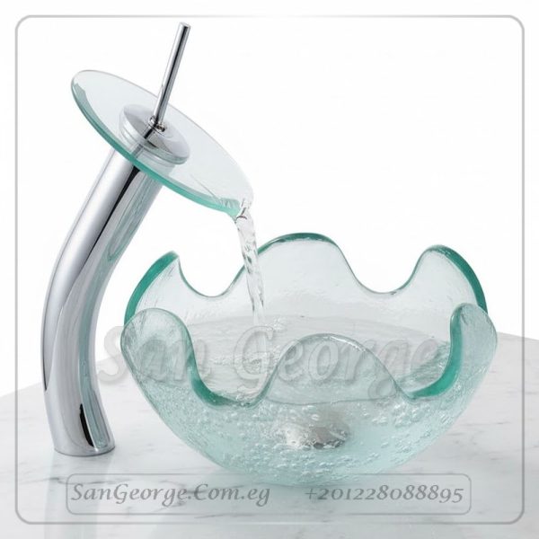 حوض تحفه حمام B-1020- شفاف من San George Design