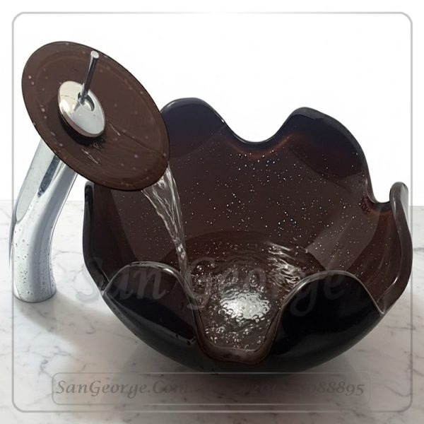 حوض حمام مودرن B-1020-w-BROWN من San George Design