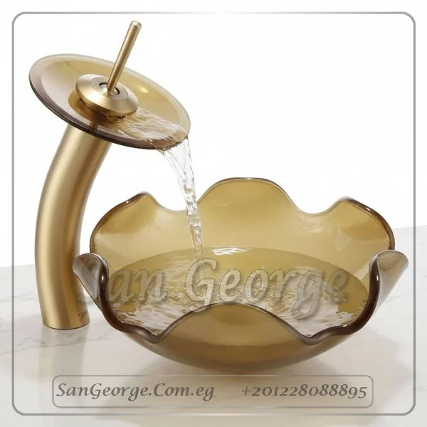 حوض حمام حديث B-3008-GOLD من San George Design