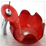 حوض حمام حديث B-1020w-RED من San George Design