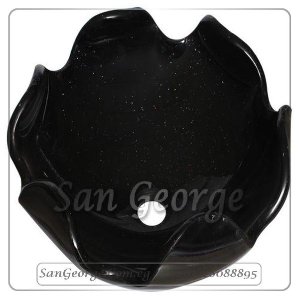 حوض حمام حديث B-1020-BLack من San George Design