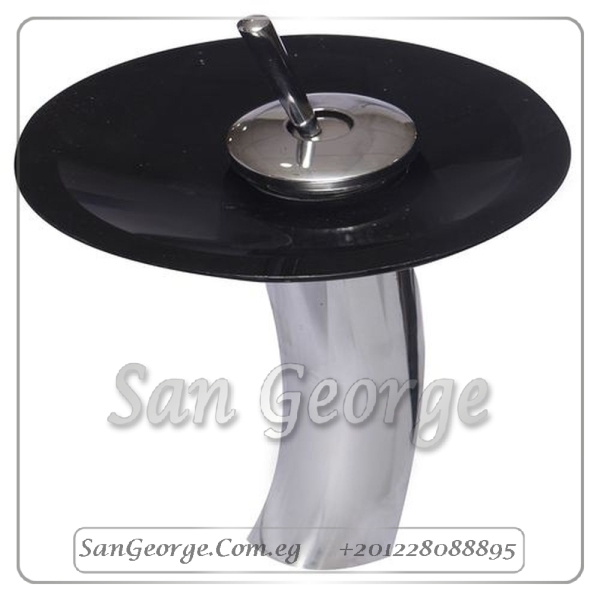 حوض حمام حديث B-1020-BLack من San George Design