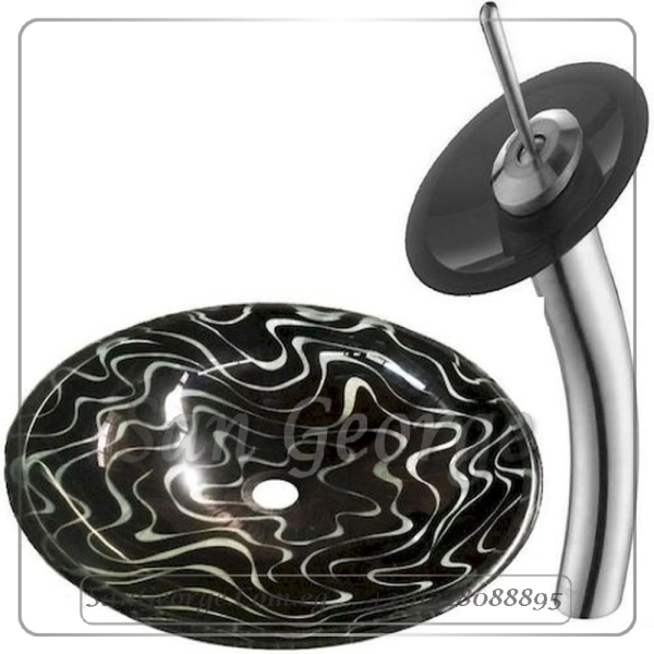 Bathroom Glass Sink B-1033 by San George Design