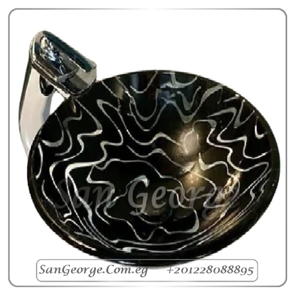 Bathroom Glass Sink B-1033 by San George Design