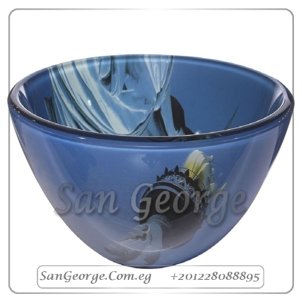 Bathroom Glass Sink B-1128 by San George Design
