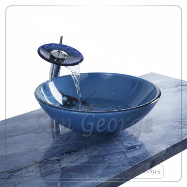 Bathroom Glass Sink B-1128 by San George Design