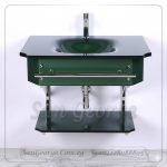 Glass Vanity Set 1142 Green 80 cm by San George Design
