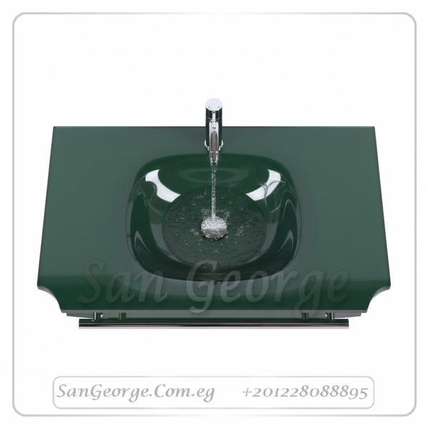 Glass Vanity Set 1142 Green 80 cm by San George Design