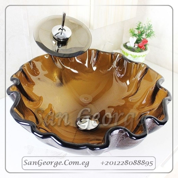 Glass Bathroom Sink C-6369 by San George Design