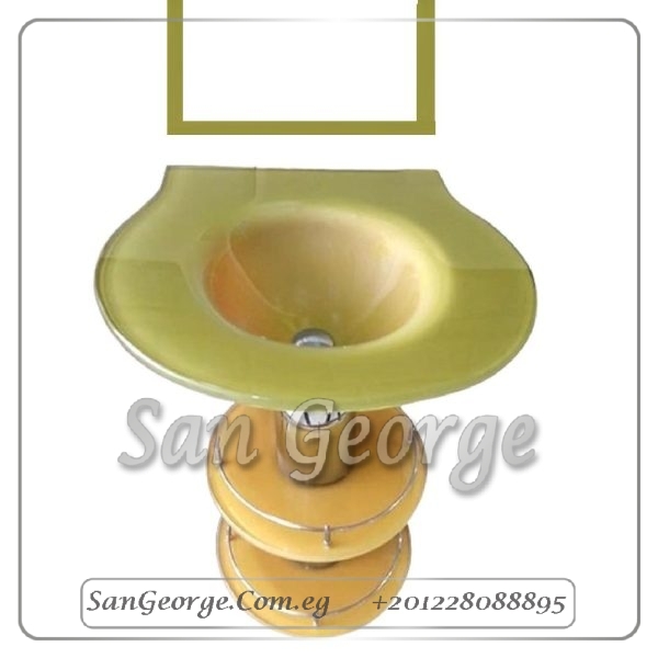 Glass Bathroom Vanity 221 Brown 60 cm by San George Design