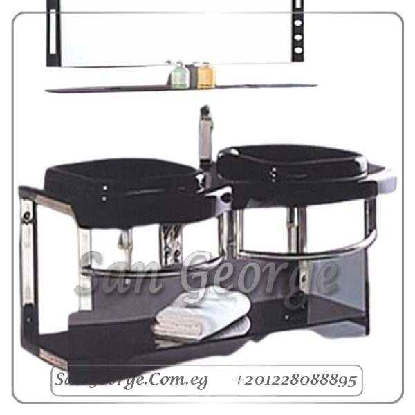 مجموعة حوض زجاج 1222 1 120 سم معلقه من San George Design