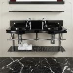 مجموعة حوض زجاج 1222 1 120 سم معلقه  من San George Design