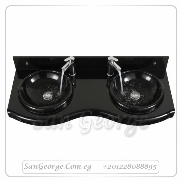 مجموعة حوض زجاج 1222 1 120 سم معلقه  من San George Design