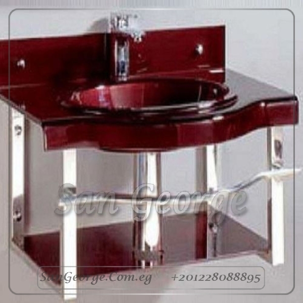 Glass Bathroom Vanity 1225 80 cm by San George Design