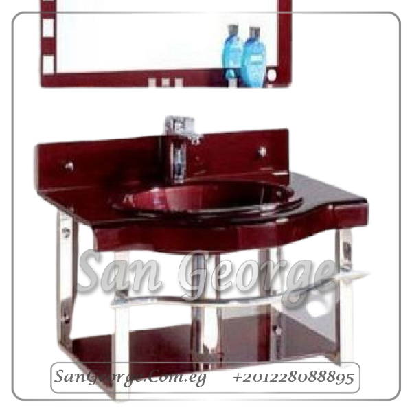 Glass Bathroom Vanity 1225 80 cm by San George Design