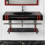 Glass Vanity Set 136 80 cm by San George Design