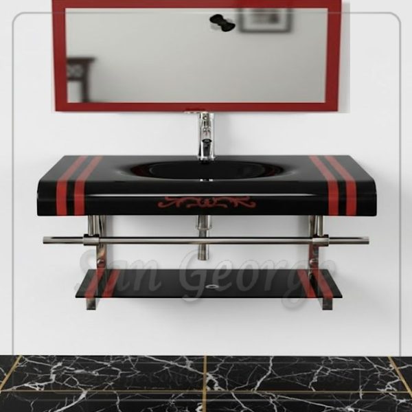 Glass Vanity Set 136 80 cm by San George Design