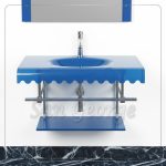 Glass Basin Vanity Set 137 80 cm by San George Design