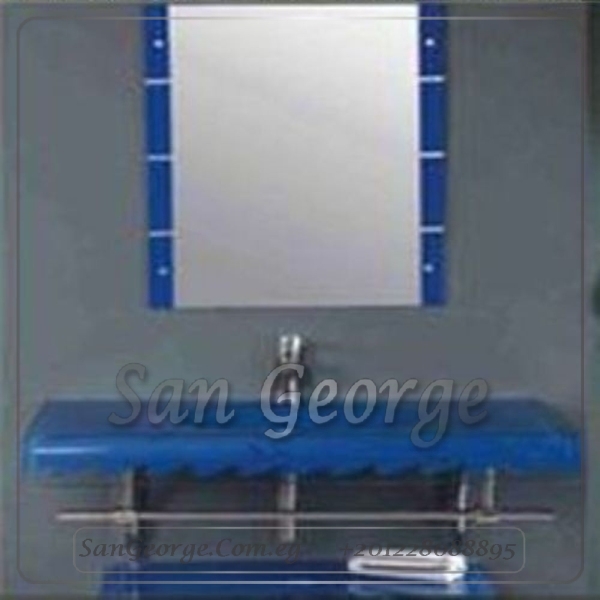 Glass Basin Vanity Set 137 80 cm by San George Design
