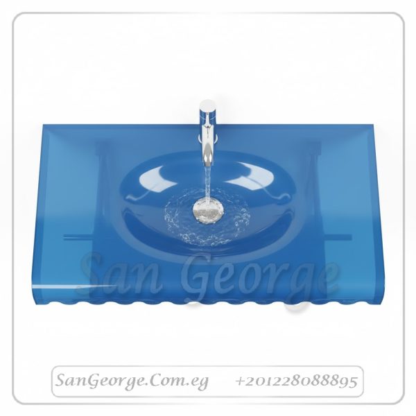 Glass Basin Vanity Set 137 80 cm by San George Design
