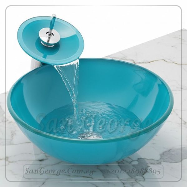 Glass Bathroom Sink Bowls B-1454 by San George Design