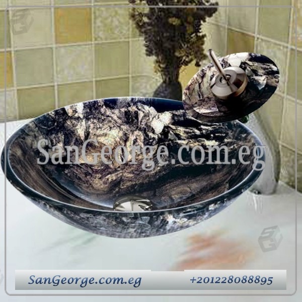 Bathroom Glass Sink B-615-2 by San George Design