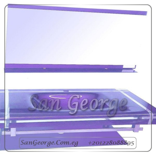 حوض حمام زجاجي 17 نبيتي 80 سم معلقه من San George Design