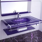 حوض حمام زجاجي 17 نبيتي 80 سم معلقه  من San George Design