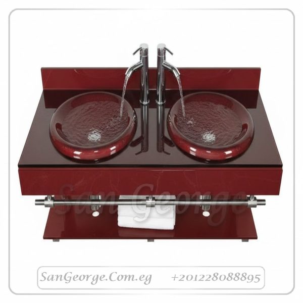 وحده حمام زجاج 178 نبيتي 120 سم معلقه  من San George Design