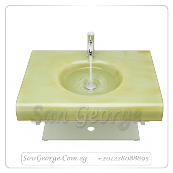 وحدة حوض زجاج 189 80 سم معلقه  من San George Design