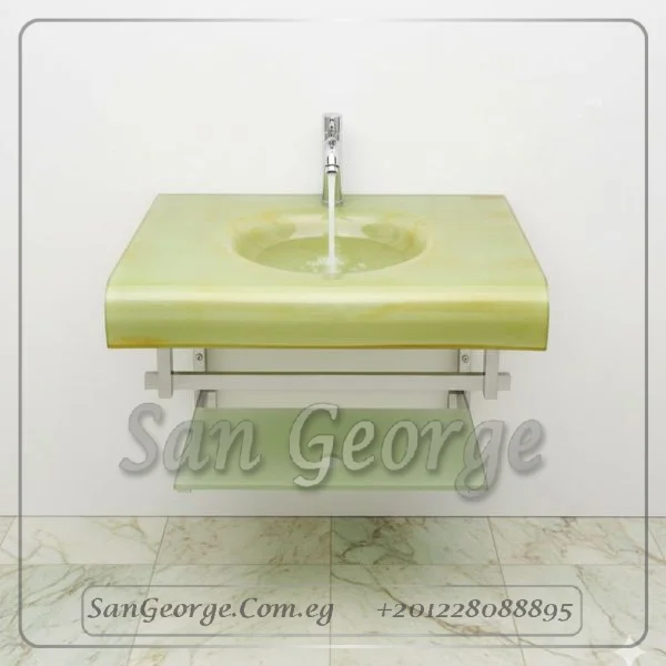وحدة حوض زجاج 189 80 سم معلقه  من San George Design