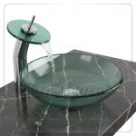 Glass Vessel Sink A-20-5-green by San George Design