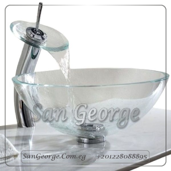 Glass Vessel Sink A-20-5-green by San George Design