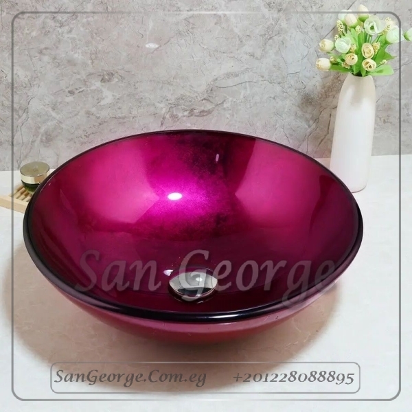 Glass Bathroom Sink Bowls A-509 by San George Design