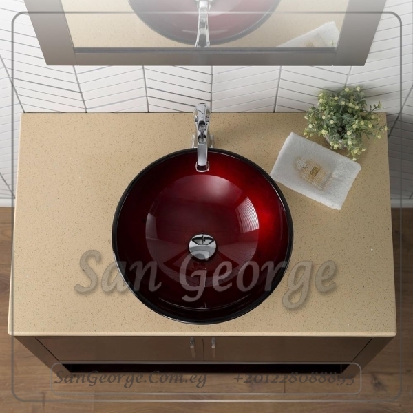 Glass Bathroom Sink B-2011-2 by San George Design