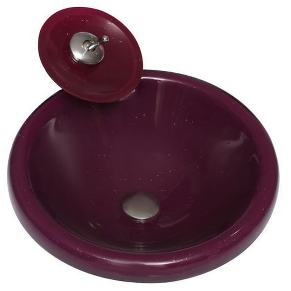 Bathroom Glass Sink dark Purple A-2015 by San George Design