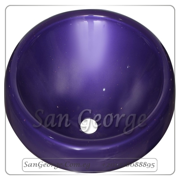Bathroom Glass Sink Purple A-2017 by San George Design