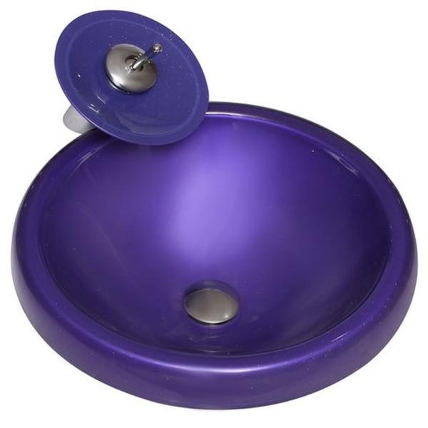 Bathroom Glass Sink Purple A-2017 by San George Design