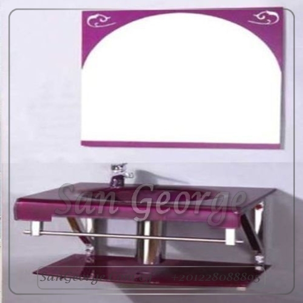 Glass Vanity Set 21 Light Purple 80 cm by San George Design